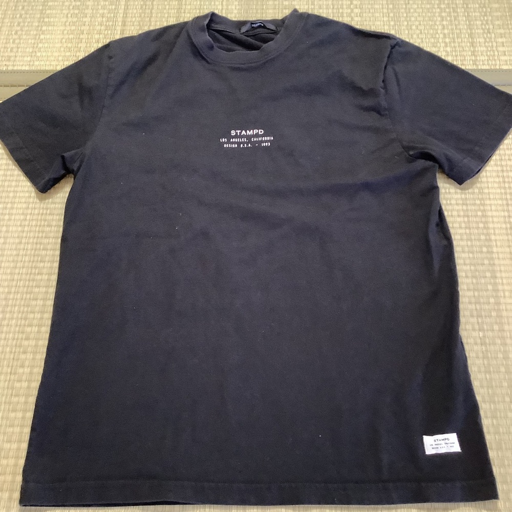 STAMPD Black Short Sleeve T-Shirt Sz Small Certificate of Authenticity Hologram